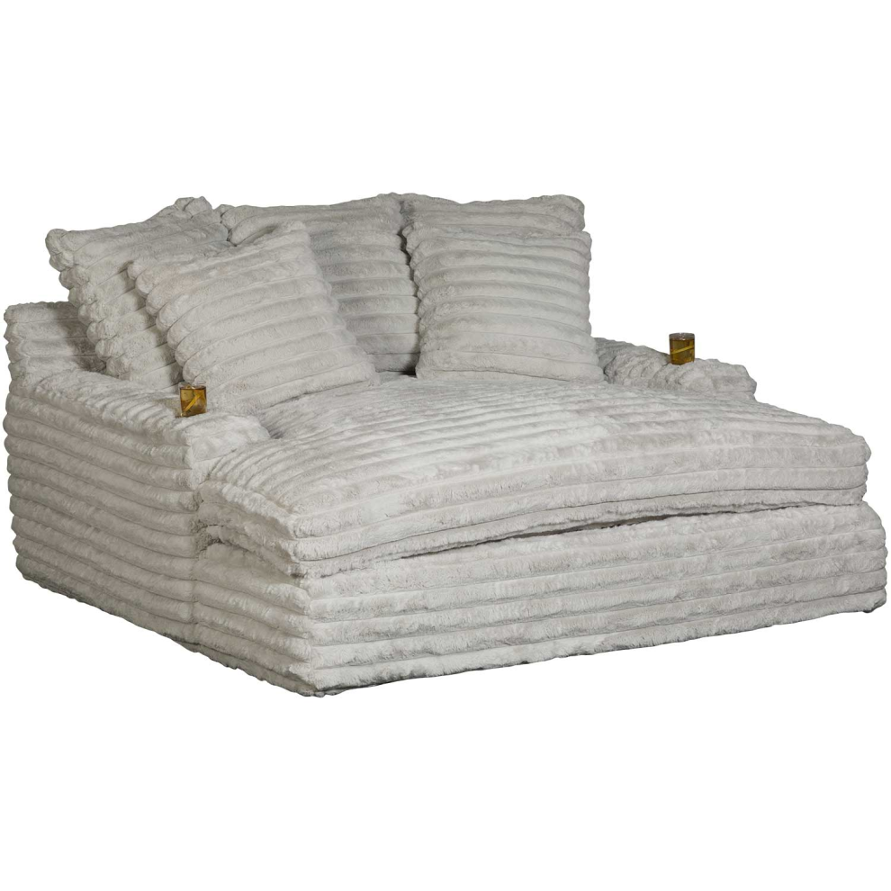 Nestle Chaise Lounge With Dual Cupholders And Charging Ports