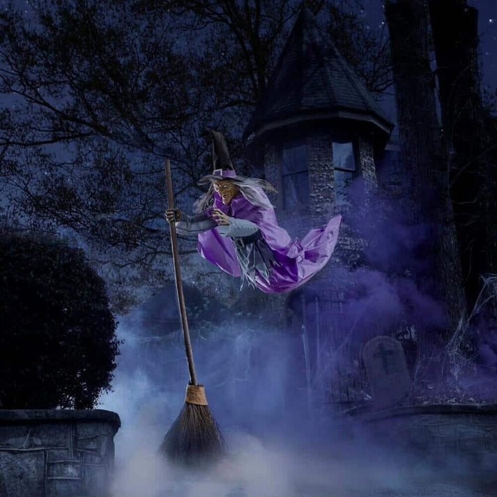 Halloween Early Bird Halloween Props Garden Flying Witch
