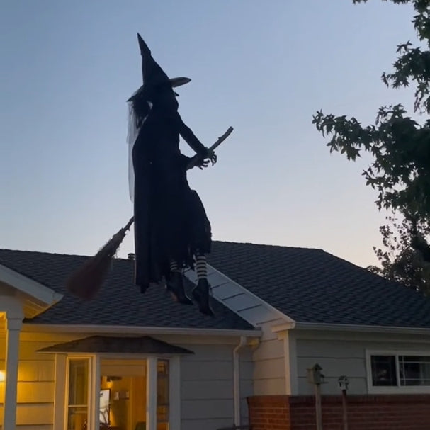 Halloween Early Bird Halloween Props Garden Flying Witch