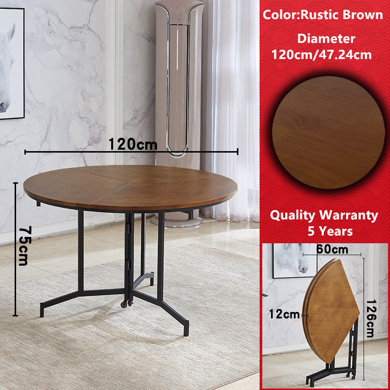 Space Saving Round Folding Table