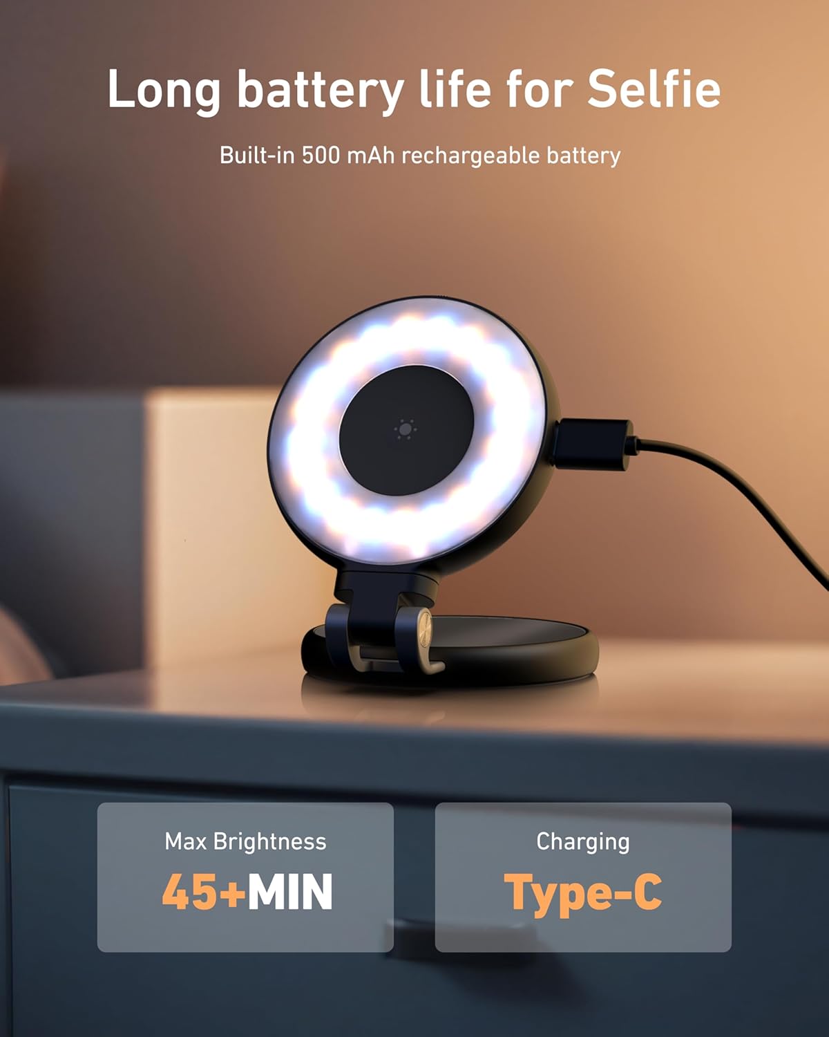 3-in-1 Magnetic Beauty Selfie Light for Phones