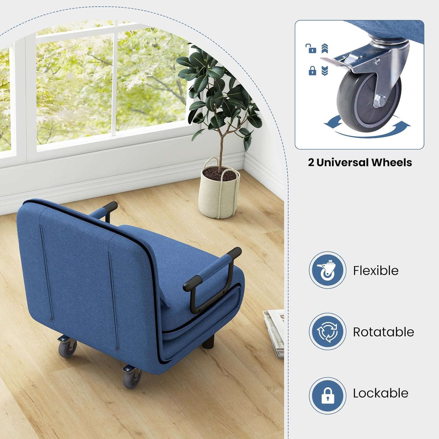 Moccha Folding Convertible Sofa Bed