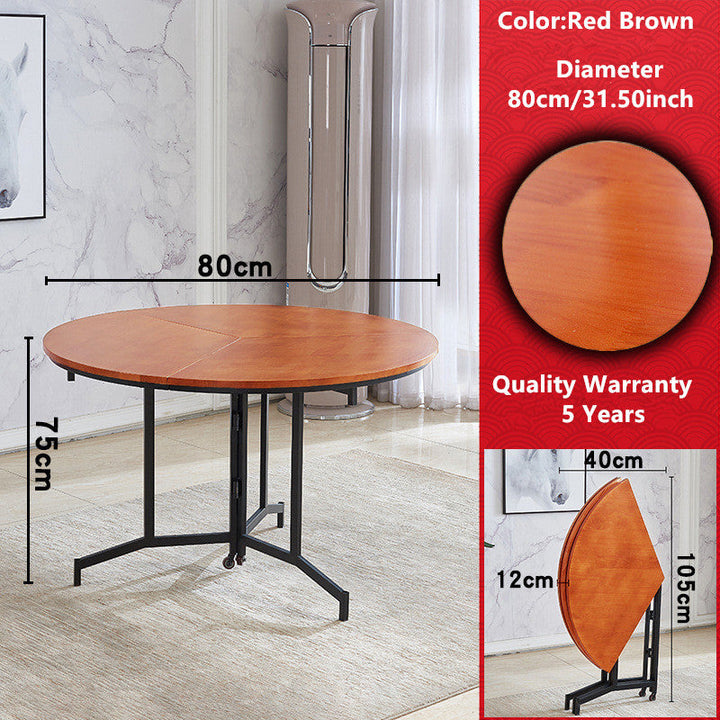 Space Saving Round Folding Table
