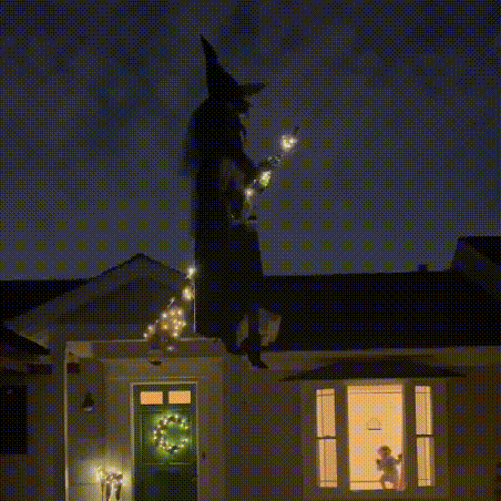 Halloween Early Bird Halloween Props Garden Flying Witch