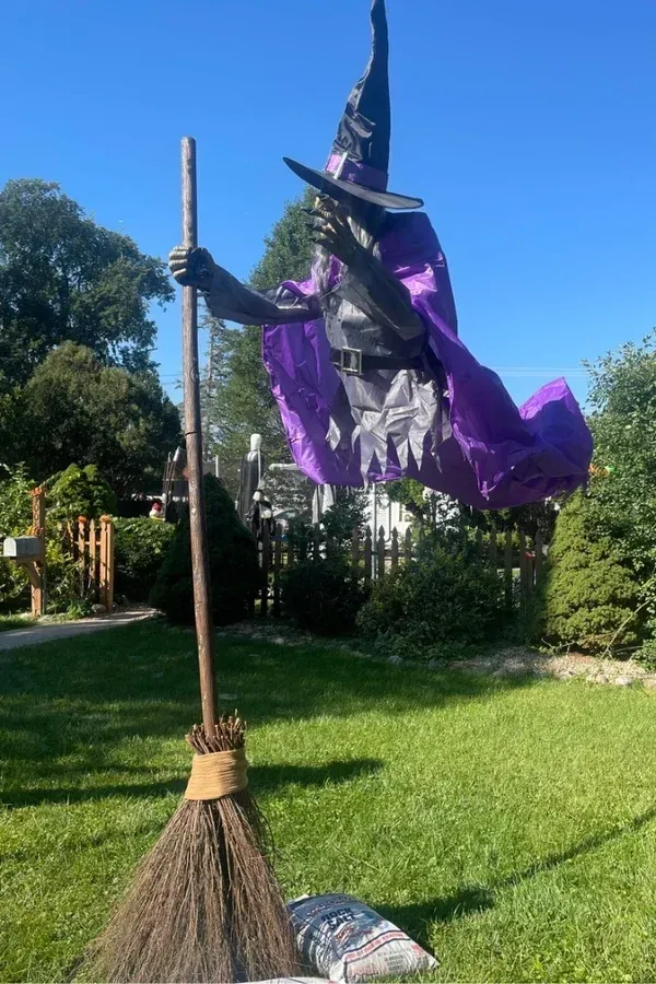 Halloween Early Bird Halloween Props Garden Flying Witch