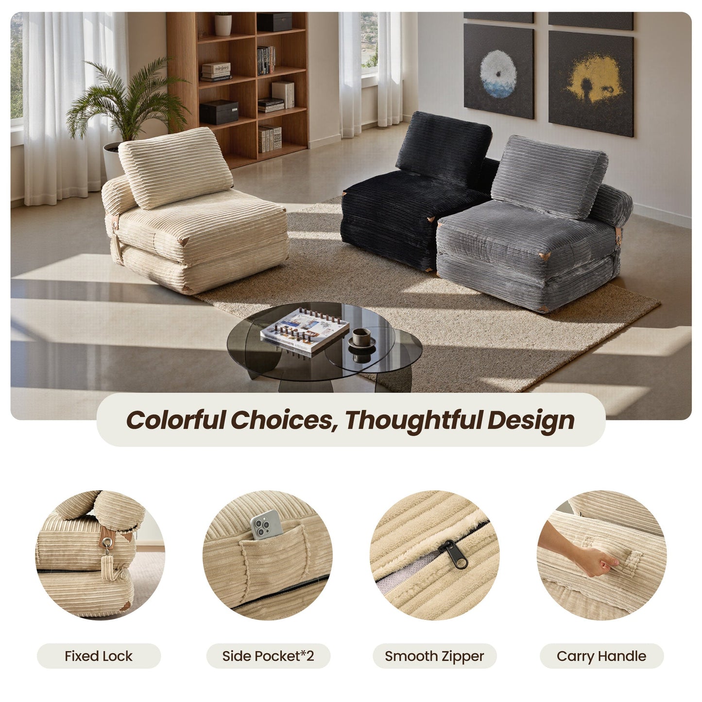 Bean Bag Bed Folding Sofa Bed