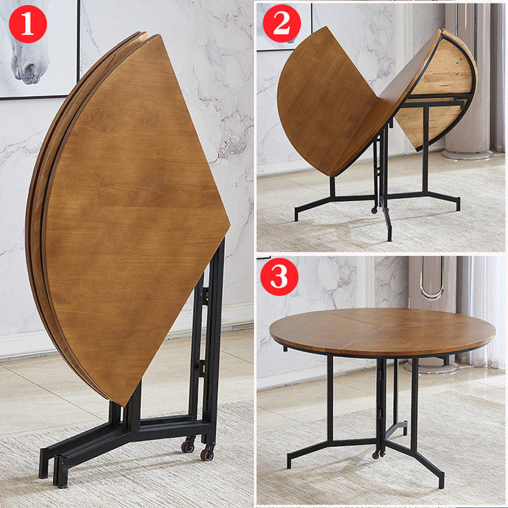 Space Saving Round Folding Table