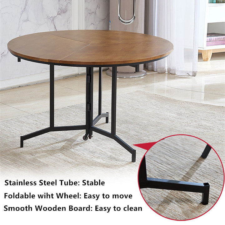 Space Saving Round Folding Table