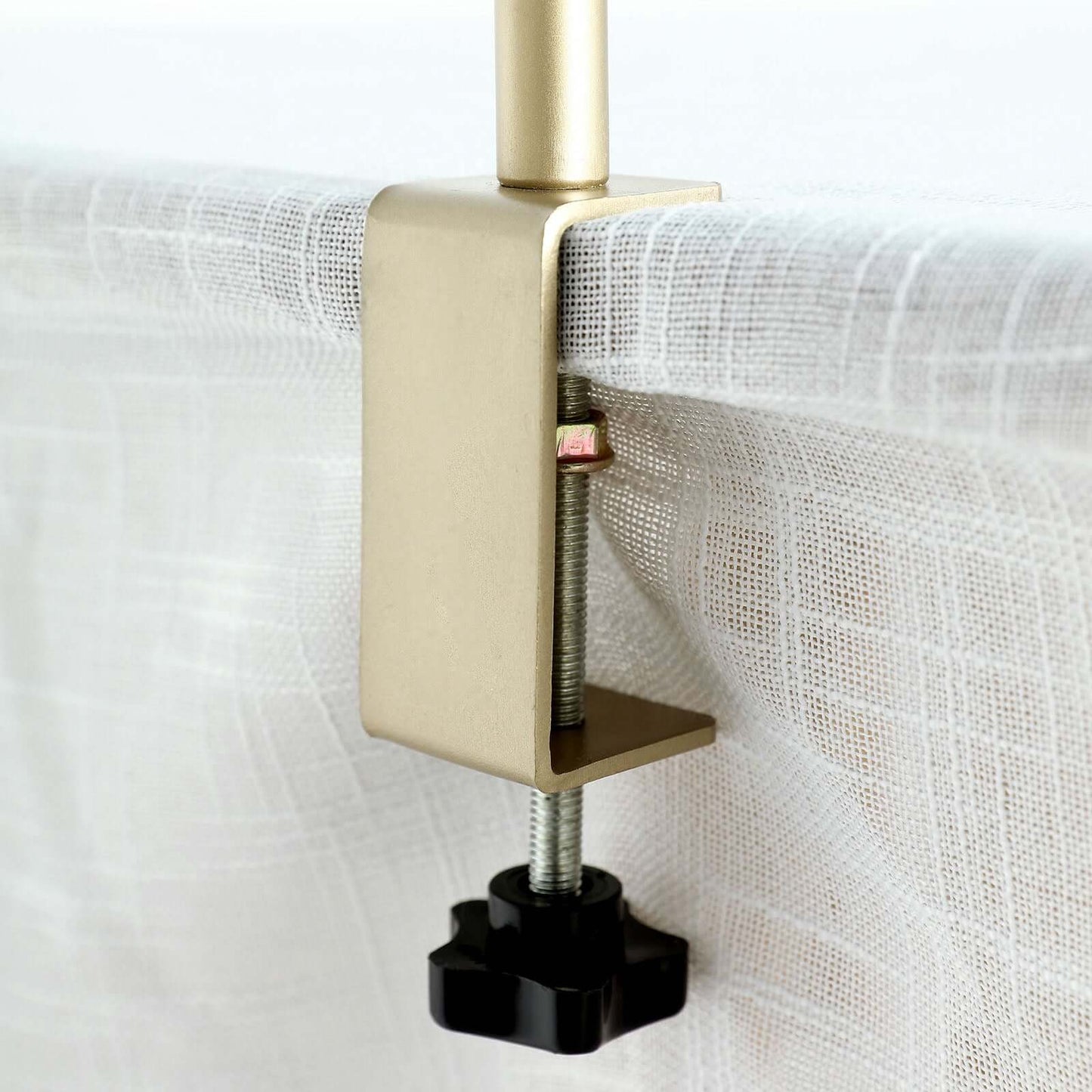 Over The Table Rod Stand 42" in Metal Gold with Clamps