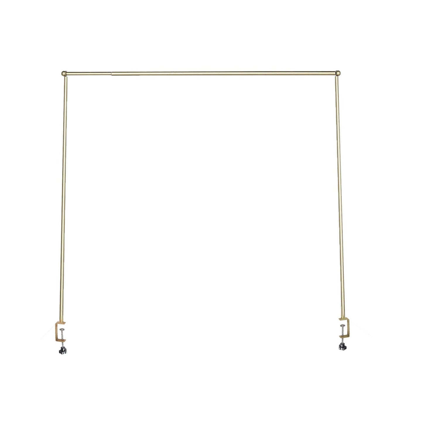 Over The Table Rod Stand 42" in Metal Gold with Clamps